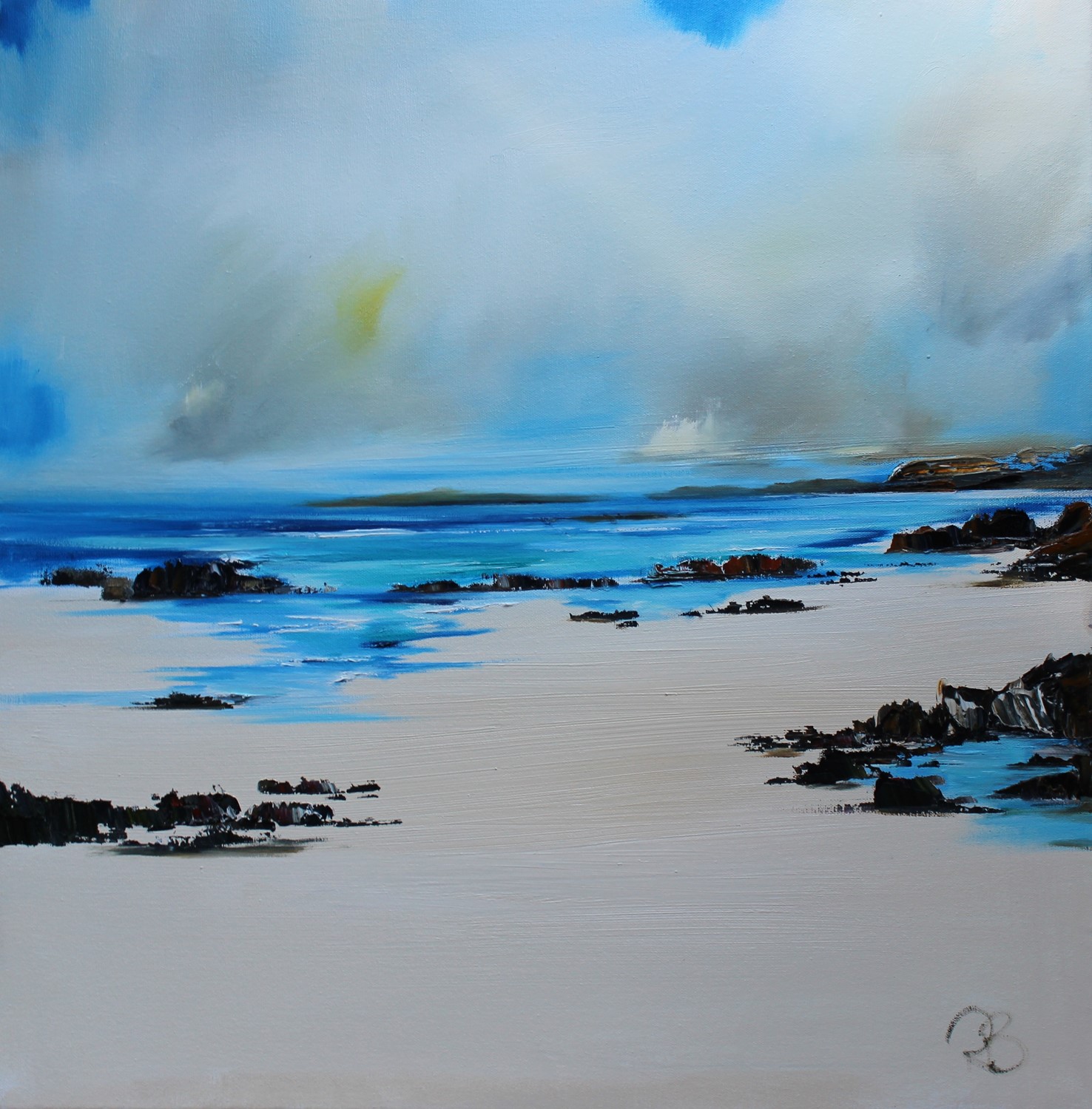 'Rock Pools and Sunshine' by artist Rosanne Barr
